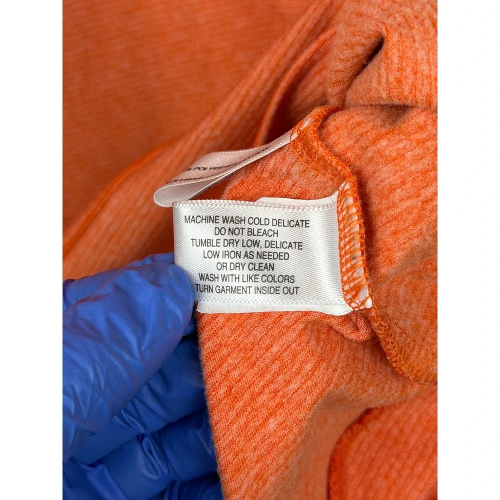 Cutter & Buck CB DryTec Pullover 1/4 Zip Moisture Wicking Orange XL Mens